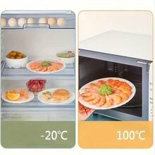 100 Pieces Of Transparent Plastic Fresh-Keeping Bags, Disposable Fruit And Food Covers, And Kitchen Accessories, Suitable For Daily Household Use In Preserving Leftover Fruits, Vegetables, And Fruits - 透明色 - 查看 9