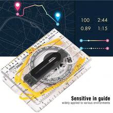 VGEBY Brújula de cartografía acrílica transparente, resistente al desgaste e impermeable, multifunción con lupa, para aire camping, senderismo, ciclismo, caza, con de 180 días - 1 - Ver 6