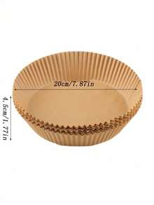 Air Fryer Absorbent Paper Liners, Disposable Round/Square Baking Paper, Baking & Roasting Oil Absorbing Paper - Multicolor - View 11