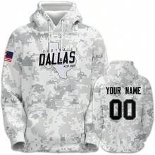 - Sudadera con Capucha Personalizada para Hombre, aade tu Propio Nombre y nmero, Sudadera Deportiva Personalizada - + G - Ver 1
