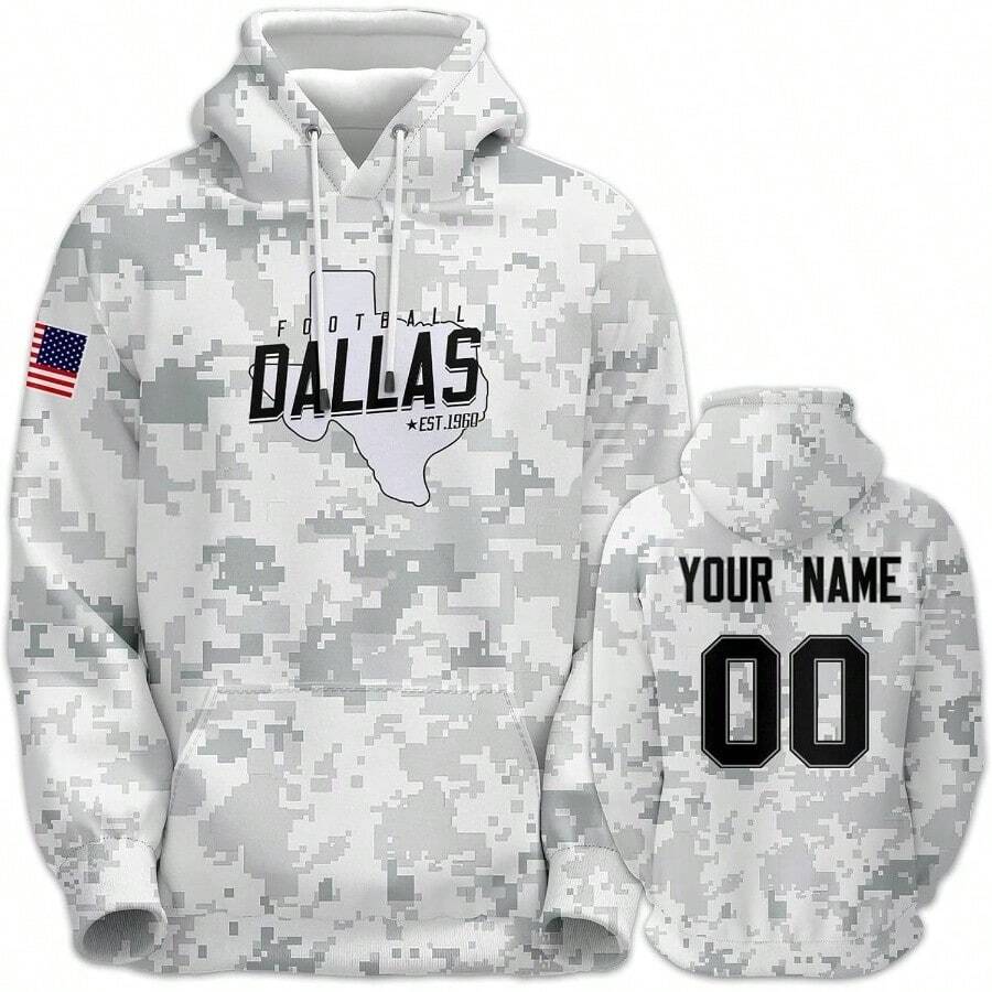- Sudadera con Capucha Personalizada para Hombre, aade tu Propio Nombre y nmero, Sudadera Deportiva Personalizada - + G - Ver 1