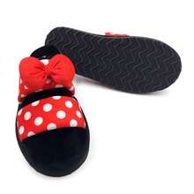Minnie Mouse Polka Dots And Bows Women's Fuzzy Slippers - Nhiều màu - Xem 2