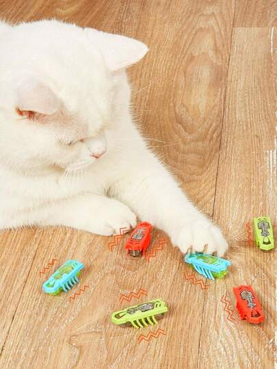 1pc Automatic Flapping Interactive Cat Toy (Random Color)