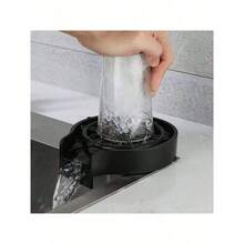 1 pieza Lavadora de tazas automática de alta presión de acero inoxidable para uso doméstico, grifo de cafetería sin necesidad de limpieza - Multicolor - Ver 9