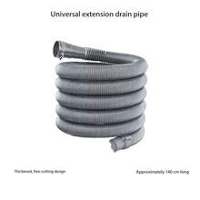 140cm Extendable Drain Hose, Adjustable Diameter Flexible Pipe For Kitchen And Bathroom Drainage