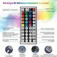 RGB LED Strip Lights With Remote Control, USB Powered, Adjustable Brightness & Color Modes, Multiple Lighting Effects For TV, Room, Stairs, Holidays