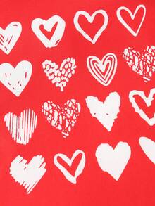 Bộ 5 món áo liền quần tay ngắn in hình thỏ sọc hoạt hình và chữ trái tim cho bé gái, kiểu dáng dễ thương, thoải mái, thích hợp cho mùa hè. - Nhiều màu - Xem 7