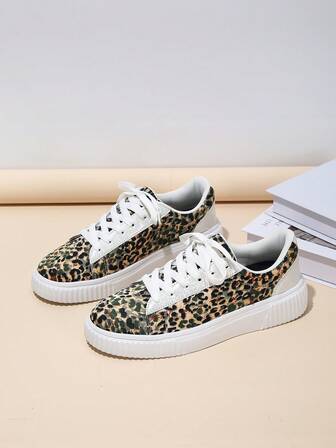 Eleganta dammodesneakers - Andningsbara, lätta snörningssneakers med blommönster och bekväm EVA-sula för alla årstider