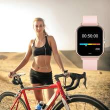Men'S & Women'S Full Touchscreen Smartwatch, Wireless Call And Answer, Large Capacity Polymer Battery, Ultra-Long Standby Time, Fashionable Minimalist Style, Ultra-Thin Narrow Frame Design, High-Definition Resolution Screen, Multi-App Notifications - 金色 - 查看 6