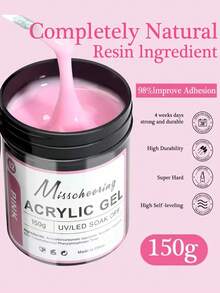 1Jar 150g Poly Gel UV LED Cured Builder Nail Gel Acrylic Crystal Nail Extension Gel For Nails DIY At Home Salon - Multicolor - View 4