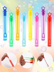 32 قطعة أنابيب فقاعات سماء مليئة بالنجوم (بدون فقاعات)، عصي فقاعات بلاستيكية ملونة، هدايا صغيرة لحفلات عيد الميلاد، نافخات فقاعات للخارج، ديكورات لحفلات استحمام الطفل، ديكورات كشف نوع الجنين، ديكورات حفلات الزفاف، ديكورات حفلات استحمام العروس، أنشطة فقاعات للحديقة والمسطحات الخضراء، ألعاب فقاعات للربيع، هدايا تبادل الحفلات، إكسسوارات للصور في الحفلات، حشوات أكياس هدايا الحفلات، هدايا عيد الميلاد، تفضيلات الحفلات (محلول الفقاعات غير مضمن)، عيد الفطر، التخرج - نجمة خماسية - مشاهدة 6