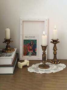 复古树脂烛台壁灯，法式复古古董烛台配件，家居装饰，摄影道具，房间装饰，礼品 - 彩色 - 查看 5