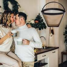 Reusable No.4 Cone Coffee Maker Filters, Mr. Coffee,, Hamillton BBeach, Black & Decker (Cone)-2 Coffee Filters