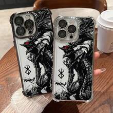 Funda compatible con Apple  XR 16e XS Max 15 16 13 14 12 11 Pro Max 14 15 16 Plus, funda suave de anime  Guts compatible con funda  17 pro max, funda  17 pro, funda  17, funda  16 pro max, funda  17 pro max - Mix02 - Ver 7