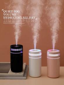 250ml Car Humidifier, Essential For Cars, Car Air Humidifier, Delicate Water Mist, Air Humidifier With LED Light, Car Fragrance Accessories, Ultrasonic Atomization Aromatherapy Humidifier 2-In-1, Mini Portable, High Beauty USB Powered Silent Operation - Multicolor - View 3