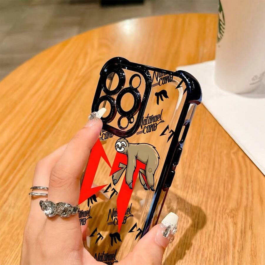 Fundas de teléfono creativas y elegantes adecuadas para modelos 16, 15, 14, 13, 12, 11 Pro Max, X, XR, XS Max, 8 y 7 Plus, con un respaldo transparente suave para protección contra caídas. - Color mezclado 1 - Ver 1