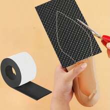 Self-Adhesive Shoe Sole Repair Tape - Specially Designed For High Heels, Sneakers, And Sandals, This Wear-Resistant And Noise-Reducing Shoe Sole Tape Includes Anti-Slip Self-Adhesive Insoles, Shoe Sole Repair Patches, And Shoe Sole Protective Pads. - 黑色 - 查看 8