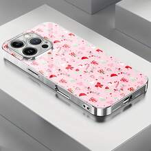 Funda para teléfono con diseño navideño, compatible con Samsung,  17,  16 Pro Max,  15 Pro Max,  13 y  12. Fabricada en TPU con un proceso de electrochapado de alta calidad que ofrece protección contra golpes y caídas. Un regalo ideal para familiares, amigos, seres queridos, parejas y para Navidad. - Plateado - Ver 5