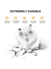 20W USB-C 电源适配器，配备 6.6 英尺（2 米）USB-C 线缆，兼容 14 13 12 11、iPad、iPod - 英規插(220-240V) - 查看 5