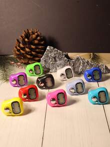 1pc Mini Tally Counter, Cute Portable Finger Ring Counter With High-Quality Design, Handheld Electronic Display, Silent Button, Multi-Channel, Durable - Multicolor - View 15