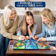 [Free Shipping]ArtSkills Diamond Painting Kit, Diamond Art Ready To Hang Framed Canvas With Storage And Accessory Kit, Enchanted Butterflies, 3 Stretched Canvas Panels, 14" X 7" Each,EnchantedButterflies - 魔法蝴蝶 - 查看 6