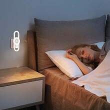 （白色，USB 插电式）柔光护眼驱蚊灯，驱蚊装置，驱蚊灯，新型 LED 超声波驱蚊装置，插电式，适用于卧室和客厅等家庭场所，静音柔光护眼驱蚊灯。 - 白色 - 查看 7