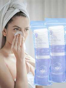 100 Stücke/150 Stücke/200 Stücke/300 Stücke Einweg Gesichtsreinigungspads aus Baumwolle, rund, doppelseitig verwendbar, dreischichtig, dick, Gesichtsreinigungstools für Hautreinigung und Make-up Entfernung, geeignet für alle Hauttypen, unisex, geeignet für Make-up, Augen-Make-up, Mascara und Nagellackentfernung, Hautpflege, Einweg Reinigungspads, geeignet für Zuhause, Reisen, Wohnheim, Urlaub