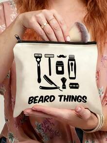 男士洗漱包，黑色拉链旅行洗漱包，送给他的完美礼物，父亲节或男士礼物，生日派对礼物，情人节礼物。 - 彩色 - 查看 4