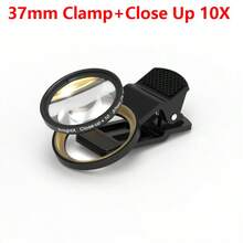 KnightX 37mm 52mm Macro Lens, 10X Close-Up Phone Clip, Aluminum Alloy, Universal Smartphone Camera Accessory - Multicolor - View 9
