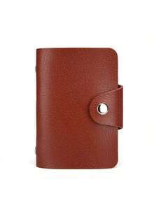 24 插槽卡包，简约纯色口袋包，男女信用卡身份证收纳包，皮革卡包，女士旅行必备钱包迷你钱包钱包钱包卡包