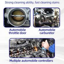 Spray limpiador potente para carburadores, spray limpiador de admisión y cuerpo de aceleración para cuidado del automóvil, capacidad 450 ml - 450 ml - Ver 5