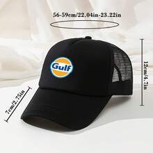 1 Piece Mesh Breathable Baseball Cap Casual Outdoor Men's Hip-Hop Duckbill Cap Solid Color Simple Mesh Cap Trucker Sports Running Fishing Cap - Xanh nước biển - Xem 2