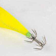 8cm Luminous Wooden Shrimp Squid Lure Set, Suitable For Catching Octopus, Squid, Shrimp, Available In 2pcs Or 5pcs, Saltwater Lure - 5pcs - View 4