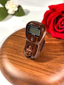 1pc Elegant Wooden Grain Electronic Counter, Handheld Manual Digital Counter, Portable Tally Counter Suitable For Golf, Running, Fishing, Coaching, Sports, Muslim Prayer, Golf Accessories - Multicolor - View 8