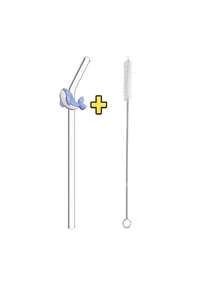 1/2PCS Marine Animal Glass Straws,Playful Reusable Bent Straws For Boba Tea, Iced Coffee & Smoothies. Perfect For Beach Parties, Cafes & Holiday Celebrations. Creates Festive Ocean-Themed Atmosphere. Ideal Gift For Adult Collectors. - Clear - View 8