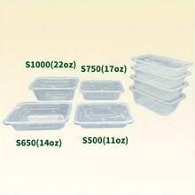 10/20pcs Food Storage Containers With Lids - Leak-Proof And Microwave , Made Of PP Material, Reusable After Proper Cleaning, Suitable For Meal Prep And Takeout, Essential For Kitchen, Food Storage Containers With Lids, Stackable Design, Dishwasher , For Busy Professionals And Home Chefs - Multicolor - View 3