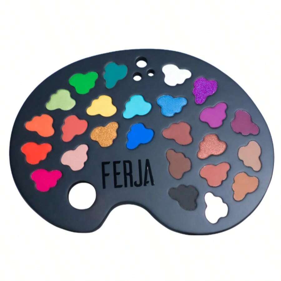 Sombras 25 Colores Profesionales Negro - Multicolor - Ver 1