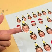 120/240Pcs Custom Face Sticker & Confetti Set – Personalize With Your Photo & Age, DIY Scatter Pieces, Perfect For Bachelorette, Birthday, Pet & Wedding Party Decorations - Multicolor - View 4