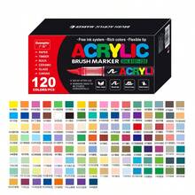 12/24/36/48/60/72/120 Colors Liquid Ink Marker Pens, Smooth Drawing Brush Pens, DIY Painting Coloring Marker Set, Suitable For Back To School Gifts - Multicolor - View 17