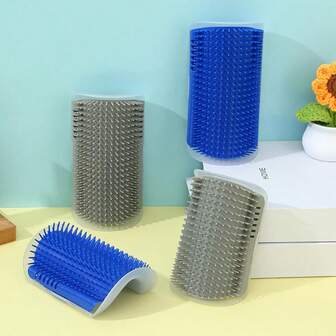 1个猫抓板，自娱自乐玩具，墙/桌面腿部按摩玩具，大型猫抓板，宠物用品（颜色随机）