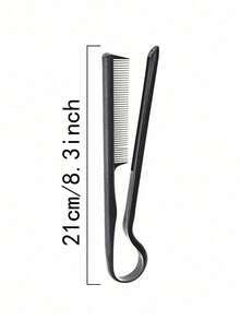 Hairdressing V-Comb Messy Hair Finishing Straightening Splint Comb - Hair Styling Tool Clip Special For Hair Wigs V-Type Comb Hair Straightener DIY Salon Hair Cutting Hairdressing Tool Barber Anti-Static Comb Brush - Multicolor - View 4