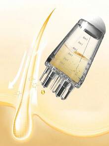 1个迷你精油梳，头皮按摩器，生发滋养精华梳，精华液，营养液，护发素，精油涂抹器，用于将液体或精油精准输送到发根 - 彩色 - 查看 6