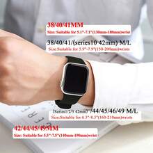 5 Packs Sport Bands Compatible With Apple Watch Band 38mm 40mm 41mm 42mm 44mm 45mm 46MM 49mm,Soft Silicone Waterproof Strap Compatible With IWatch Series 11 10 9 Ultra 8 7 6 5 4 3 2 1 SE Women Men - Multicolor - View 6