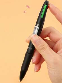 4-In-1 Retractable Ballpoint Pen - 4 Colors, Smooth Writing, Great For Office Supplies And Precision Writing, Essential Office Stationery | Ballpoint Pen Set | Smooth Writing Pen - Multicolor - View 17