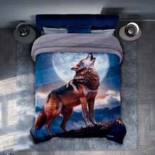 Dormitory Bedding - Night Wolf - View 2