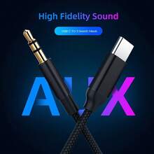 3.3 英尺 Aux 转 USB-C 音频线，USB-C 转 3.5mm 音频辅助插孔线，C 型转 3.5mm 耳机车载立体声线，兼容 17/16/15/15 Plus/Pro/Pro Max、Galaxy S25/S24/S23、iPad Pro/Air - 彩色 - 查看 6