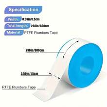 10Pcs Roll Plumbing Plumber Fitting Thread Seal Tape PTFE For Water Pipe Sealing