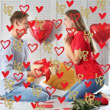 150颗心形彩纸屑，适合填充情人节礼物、婚礼、单身派对、周年纪念庆典、生日派对餐桌装饰 - 彩色 - 查看 6