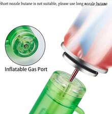 2 piezas Encendedor Soplete Antorcha Recargable Cocina Flambeador Herramienta Gas Cocina Profesional Repostería Soldador Encendedores Llama Fuerte - Multicolor - Ver 6