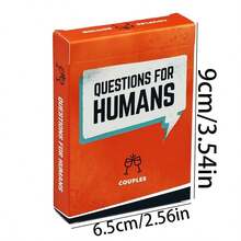 Human Questions" Couple Dialogue Tabletop Card Game, A Set Of Game Cards Suitable For Couples And Friends' Parties, Perfect For Starting An Ideal Game Night, And The Perfect Choice For Christmas And Valentine's Day Gifts. - Multicolor - View 8